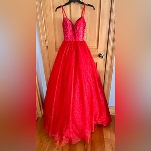 Sherri Hill Red Prom Dress